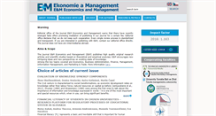 Desktop Screenshot of ekonomie-management.cz